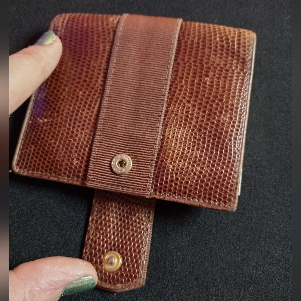 Salvatore Ferragamo Brown Leather Bi-fold Wallet